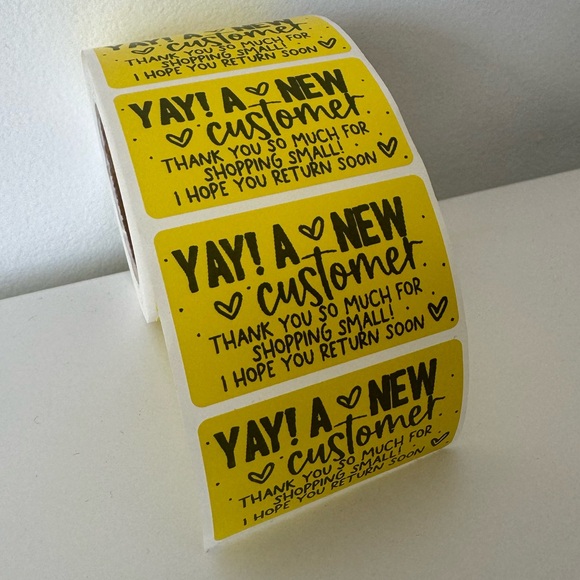 NEW customer sticker label | thank you sticker for small business - Picture 5 of 12